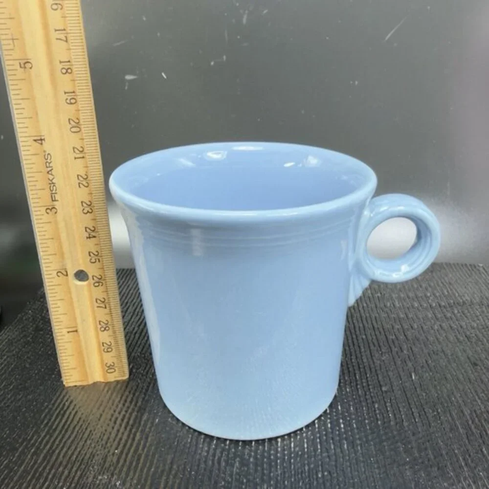 Fiesta Fiestaware USA Coffee Mug Cup Light Blue Stoneware Mug Periwinkle‎ Glaze